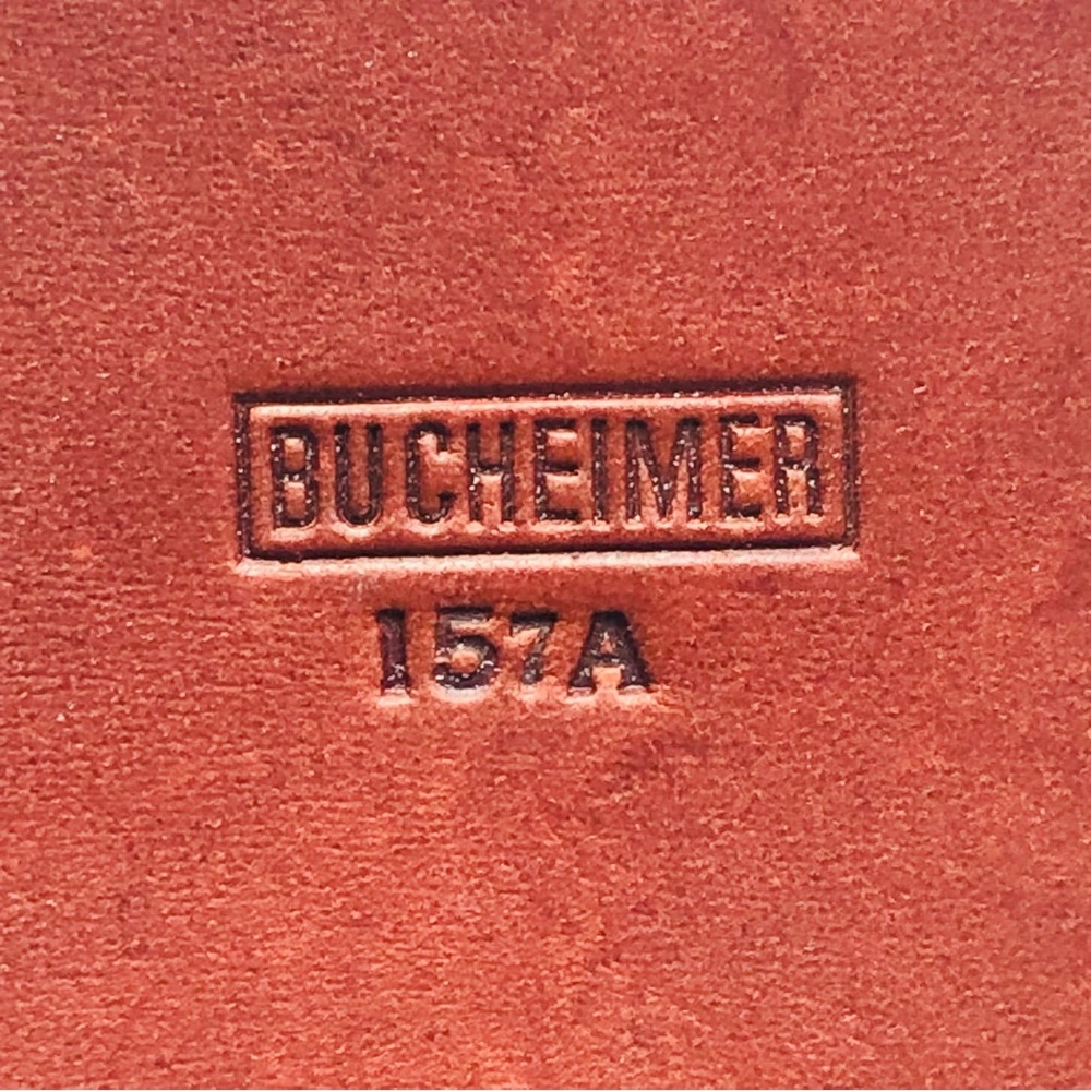 Bucheimer Leather Ammo Belt Pouch Holder Hunting Storage Case #157 A - Picture 3 of 6